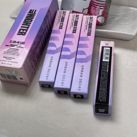 Urban Decay Makeup Bundle All Nighter Spray + 24/7 Liners + Mascara NEW - Picture 3 of 7